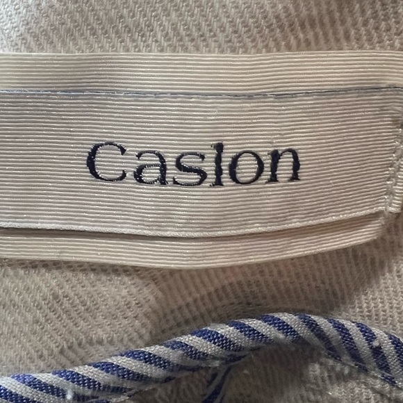 Caslon Linen/Cotton Blend Single Breast, Double Button, Casual Blazer, Sz Large - Picture 9 of 11